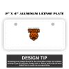 2" X 4" Aluminum License Plate  Thumbnail