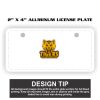 2" X 4" Aluminum License Plate  Thumbnail