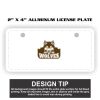 2" X 4" Aluminum License Plate  Thumbnail