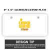 2" X 4" Aluminum License Plate  Thumbnail