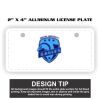 2" X 4" Aluminum License Plate  Thumbnail