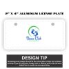 2" X 4" Aluminum License Plate  Thumbnail