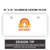 2" X 4" Aluminum License Plate  Thumbnail