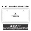 2" X 4" Aluminum License Plate  Thumbnail