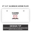 2" X 4" Aluminum License Plate  Thumbnail
