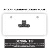 2" X 4" Aluminum License Plate  Thumbnail