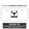 2" X 4" Aluminum License Plate  Thumbnail