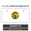2" X 4" Aluminum License Plate  Thumbnail