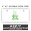2" X 4" Aluminum License Plate  Thumbnail
