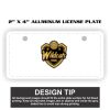 2" X 4" Aluminum License Plate  Thumbnail