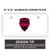 2" X 4" Aluminum License Plate  Thumbnail