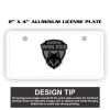 2" X 4" Aluminum License Plate  Thumbnail