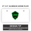 2" X 4" Aluminum License Plate  Thumbnail