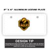 2" X 4" Aluminum License Plate  Thumbnail