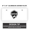 2" X 4" Aluminum License Plate  Thumbnail