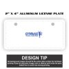 2" X 4" Aluminum License Plate  Thumbnail