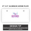 2" X 4" Aluminum License Plate  Thumbnail