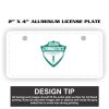 2" X 4" Aluminum License Plate  Thumbnail