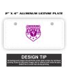 2" X 4" Aluminum License Plate  Thumbnail