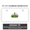 2" X 4" Aluminum License Plate  Thumbnail