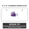 2" X 4" Aluminum License Plate  Thumbnail