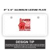 2" X 4" Aluminum License Plate  Thumbnail