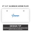 2" X 4" Aluminum License Plate  Thumbnail