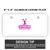 2" X 4" Aluminum License Plate  Thumbnail