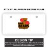 2" X 4" Aluminum License Plate  Thumbnail