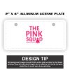 2" X 4" Aluminum License Plate  Thumbnail