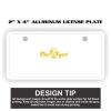 2" X 4" Aluminum License Plate  Thumbnail