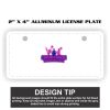 2" X 4" Aluminum License Plate  Thumbnail