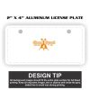2" X 4" Aluminum License Plate  Thumbnail