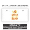 2" X 4" Aluminum License Plate  Thumbnail