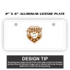2" X 4" Aluminum License Plate  Thumbnail