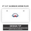 2" X 4" Aluminum License Plate  Thumbnail