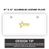 2" X 4" Aluminum License Plate  Thumbnail