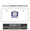 2" X 4" Aluminum License Plate  Thumbnail