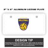 2" X 4" Aluminum License Plate  Thumbnail