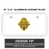 2" X 4" Aluminum License Plate  Thumbnail