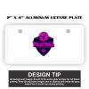2" X 4" Aluminum License Plate  Thumbnail