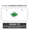 2" X 4" Aluminum License Plate  Thumbnail