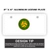 2" X 4" Aluminum License Plate  Thumbnail