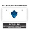 2" X 4" Aluminum License Plate  Thumbnail