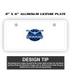 2" X 4" Aluminum License Plate  Thumbnail