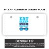 2" X 4" Aluminum License Plate  Thumbnail