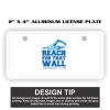 2" X 4" Aluminum License Plate  Thumbnail