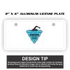 2" X 4" Aluminum License Plate  Thumbnail