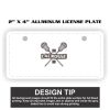2" X 4" Aluminum License Plate  Thumbnail