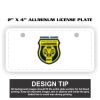 2" X 4" Aluminum License Plate  Thumbnail